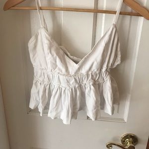 Urban outfitters white crop top